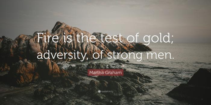 3840x2160 Martha Graham Quote: “Fire is the test of gold; adversity, of