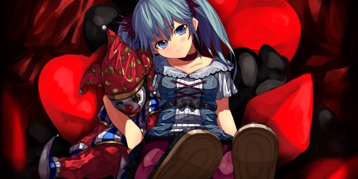 1920x1200 Hatsune Miku Clown Girl Vocaloid Wallpaper (With images) | Evil