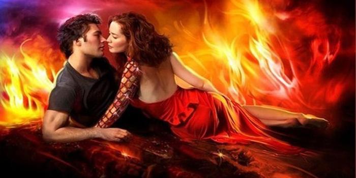 1920x1200 Romantic couple handsome couple hot love fire flame boy and girl
