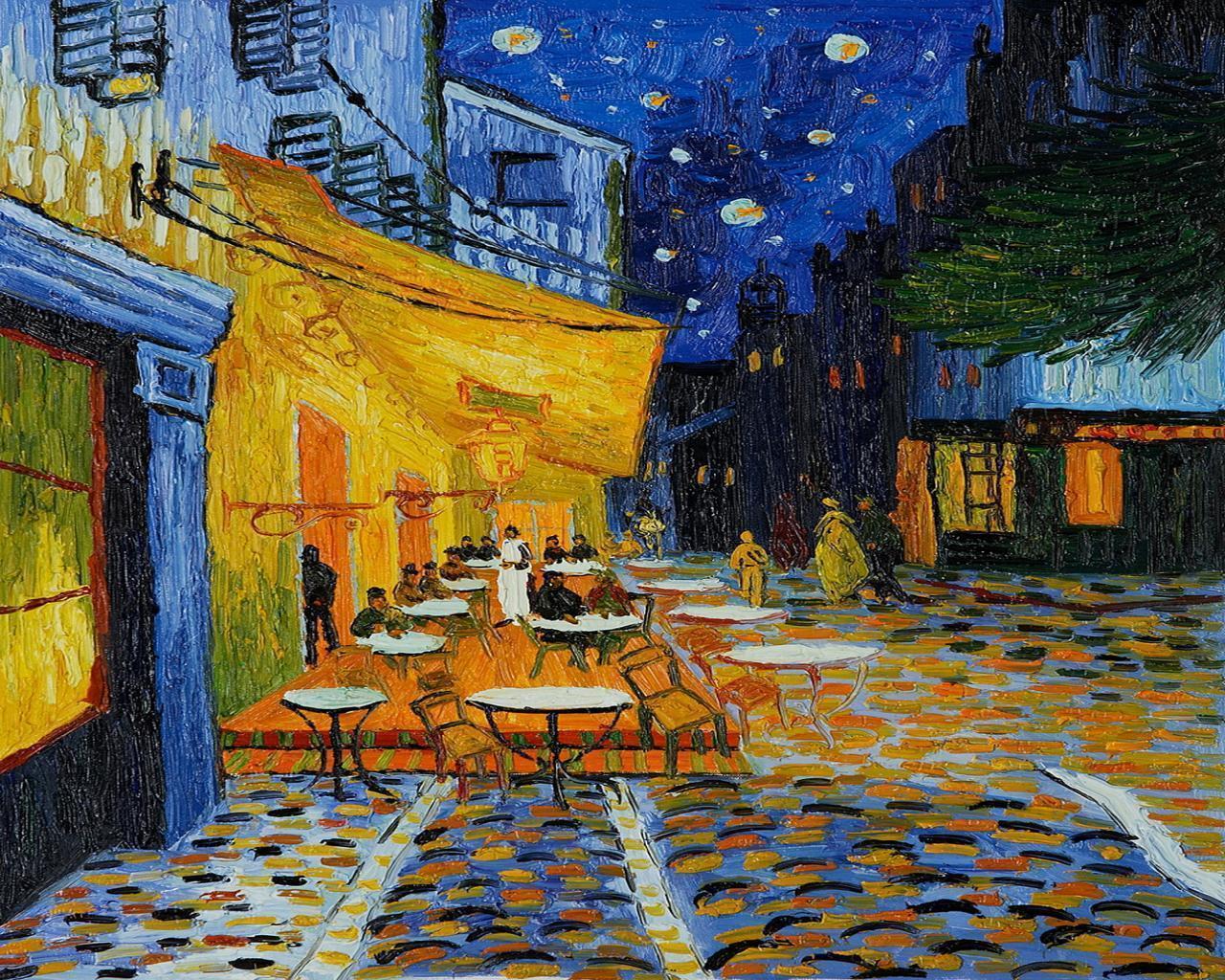 1280x1024 Van Gogh Café Terrace At Night Wallpapers
