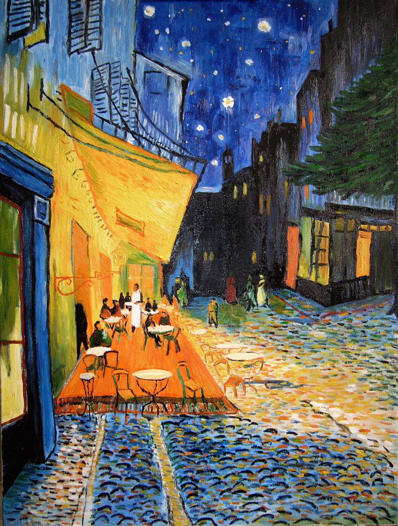 2225x2940 Van Gogh Café Terrace At Night Wallpapers