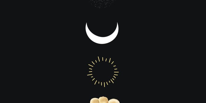1400x2489 Flower with moon and sun mobile wallpaper | Royalty free vector