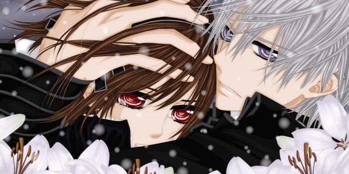 2560x1600 brown, Hair, Flowers, Kiryu, Zero, Red, Eyes, Tagme, Tears