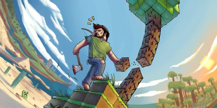 2560x1440 Minecraft, Fisheye Lens, Steve Wallpapers HD / Desktop and Mobile