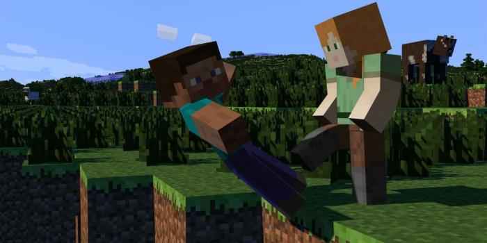 1280x720 Minecraft Alex Kicks Steve - Minecraft Girl And Boy, Hd Wallpapers