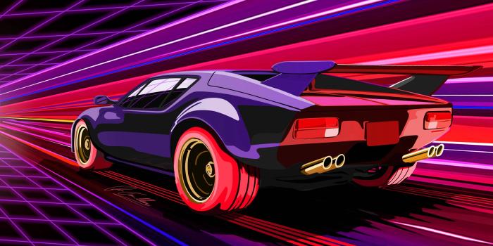 4961x2758 80s 4K Wallpaper Pack : outrun