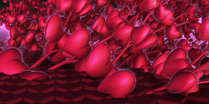 1680x1050 Red Hearts Abstract Geometry Picture Hd Wallpapers High Resolution