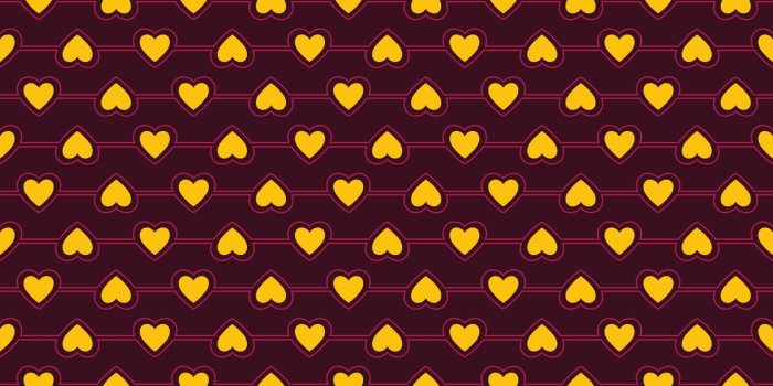 1600x1600 Seamless Pattern of Heart, Vector Seamless Geometry Pattern for