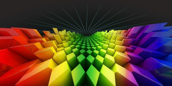 1600x1000 Free download wallpapers Geometry Rainbow Colours Wallpapers
