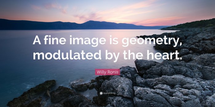 3840x2160 Willy Ronis Quote: “A fine image is geometry, modulated by the