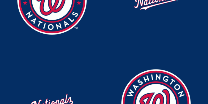 900x900 Washington Nationals: Logo Pattern (Blue) - Officially Licensed