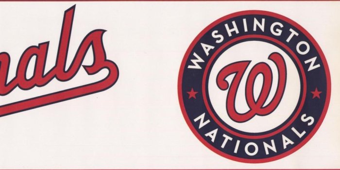 1000x1000 York Wallcoverings Washington Nationals MLB Baseball Team Fan