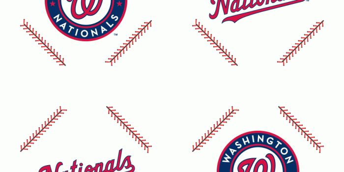 900x900 Washington Nationals: Stitch Pattern - Officially Licensed