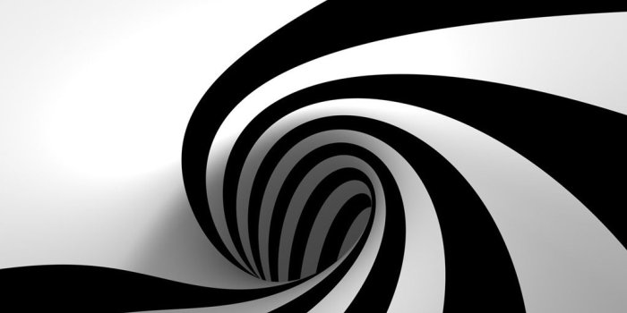 1024x768 Free download 3D Black and White Abstract [1024x768] for your