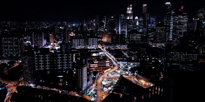 3840x2160 Wallpaper 4k singapore, skyscrapers, night, night city 4k Night