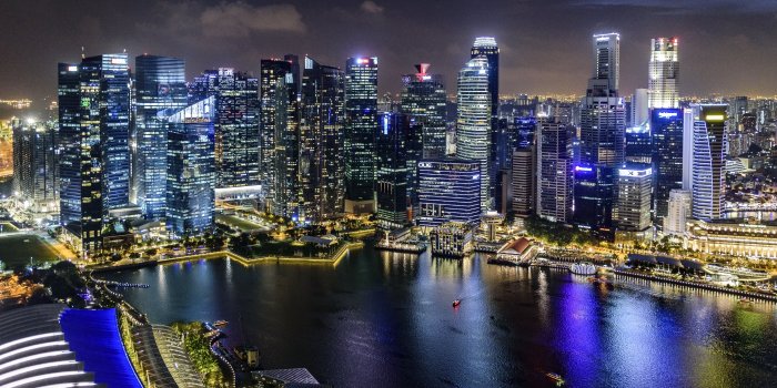 5956x3561 City during night near body of water HD wallpaper | Wallpaper Flare