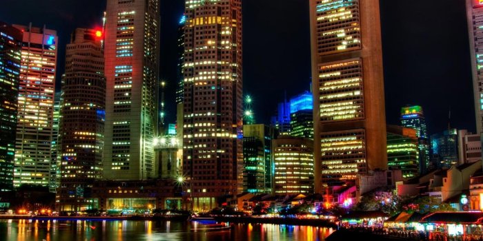 2048x2048 Singapore Night iPad Air Wallpapers Free Download