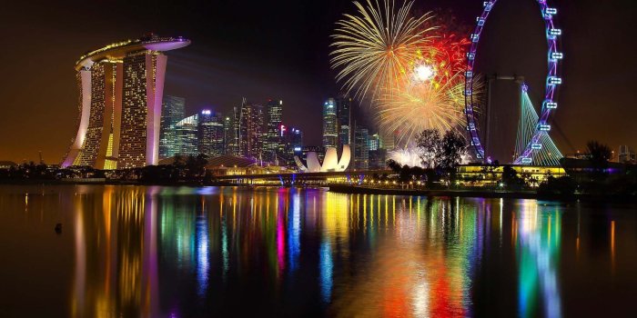 1920x1080 Singapore At Night | HD Travel Wallpapers for Mobile and Desktop