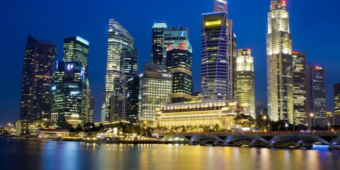 1920x1200 Singapore night lights wallpaper - World wallpapers - #27164