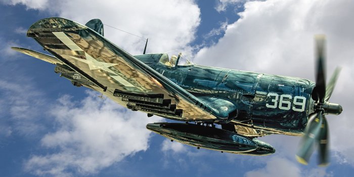 2560x1440 Desktop Wallpapers Fighter Airplane Airplane Marine F4U-4 2560x1440