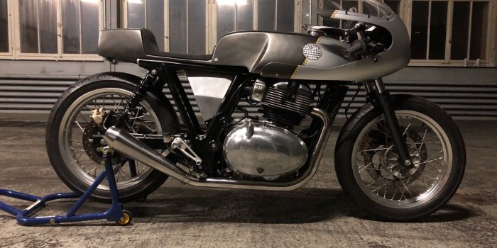 1600x1200 NEW SKIDS ON THE BLOCK. Young Guns' Royal Enfield 650 GT Racer