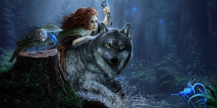 1600x1090 Wolf Girl Wallpapers - Top Free Wolf Girl Backgrounds