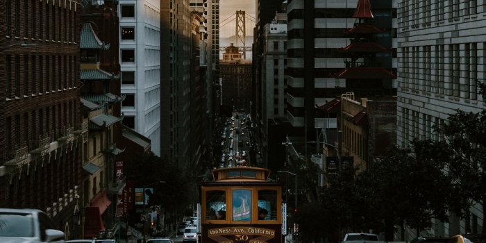 1847x2767 San Francisco Cable Car System, Downtown, Urban Area, - San