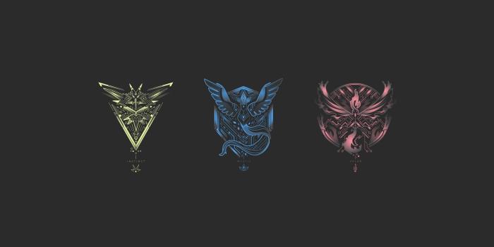 1920x1080 Three team logo, Pokémon, Pokemon Go, Team Mystic, Team Valor HD