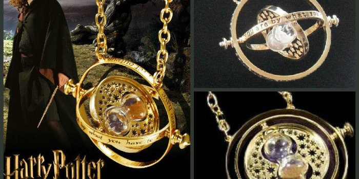 1024x768 HARRY POTTER GOLD TIME TURNER NECKLACE HERMOINE GRANGER ROTATING