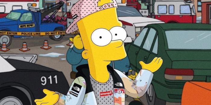 1080x1080 Cartoon Supreme Wallpaper Simpsons