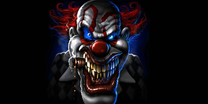 2800x1593 Evil Clown Wallpapers ·① WallpaperTag