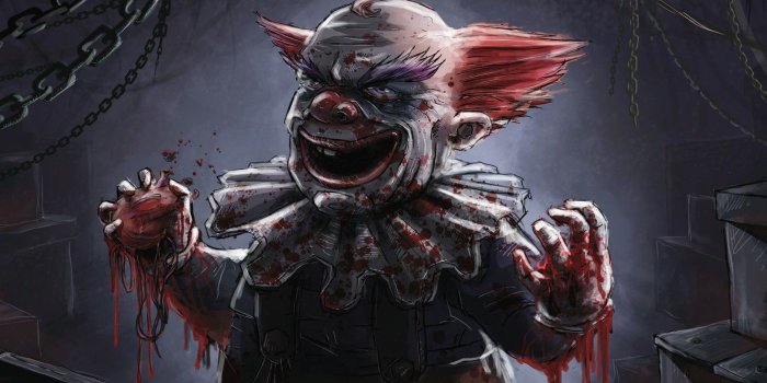1332x850 Wallpaper Brawl, horror, clown images for desktop, section