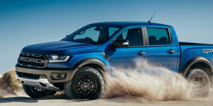 3872x2581 Blue Ford F-150 Raptor crew cab pickup truck HD wallpaper