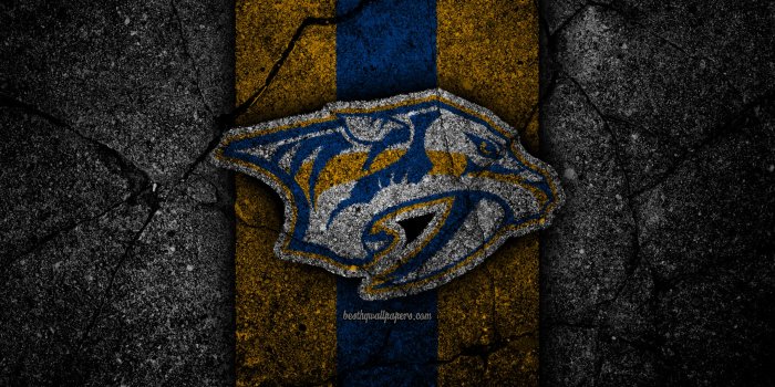 3840x2400 Download wallpapers 4k, Nashville Predators, logo, hockey club