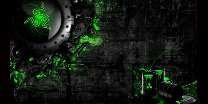 1366x768 Neon Green Wallpaper High Resolution For Desktop Wallpaper | Seni