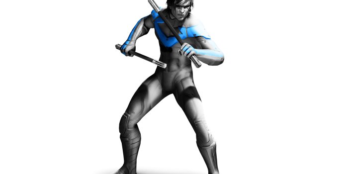 5120x3200 Nightwing - Batman Arkham City Ultra HD Desktop Background