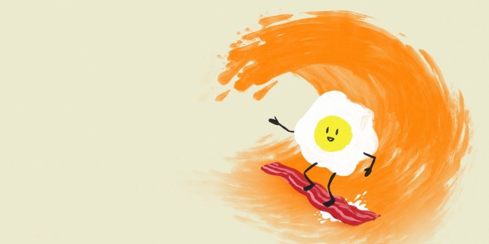 1920x1200 eggs, Waves, Orange, Surfing, Bacon Wallpapers HD / Desktop and