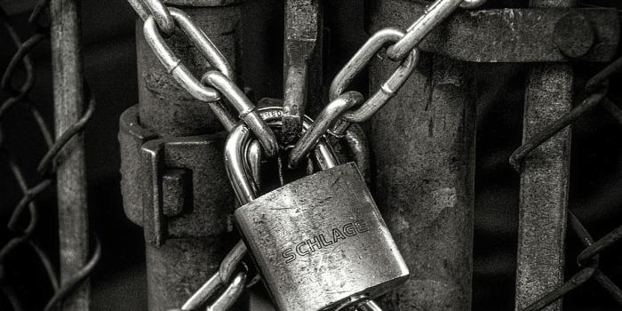 910x1365 HD wallpaper: gray steel chain locked on gate, silver chain and