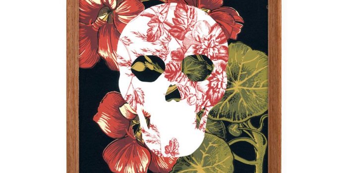900x1050 Day of the Dead Floral Print - Sugar Skull · 9000things · Online
