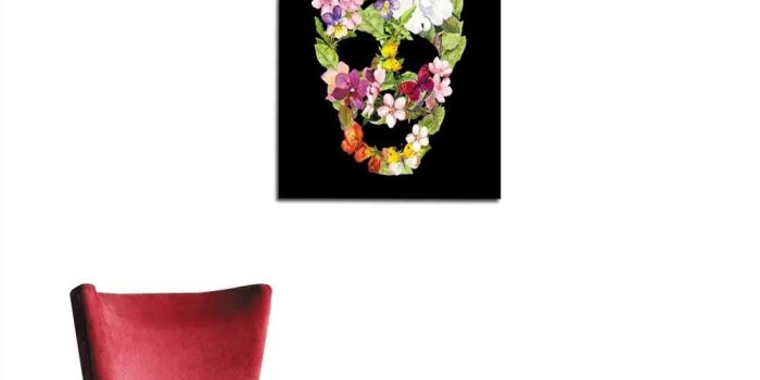 1000x1000 Amazon.com: longbuyer Photographic Wallpaper Floral Skull with