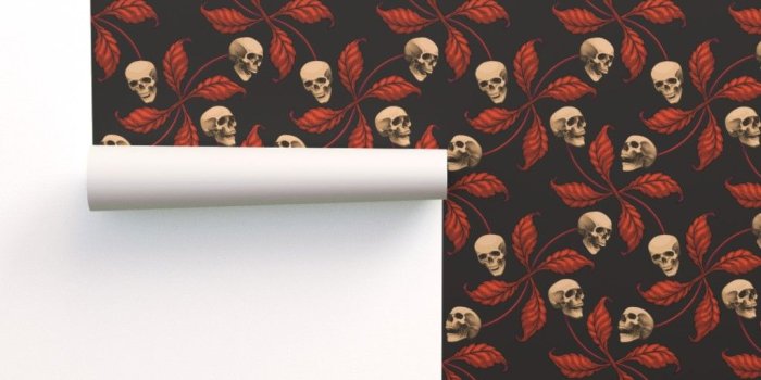 1024x1024 ☆ VINTAGE HALLOWEEN CHERRY SKULL ☆ on Isobar by borderlines