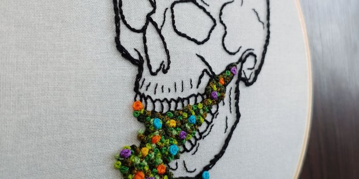 3024x4032 Floral Skull Embroidery - Album on Imgur