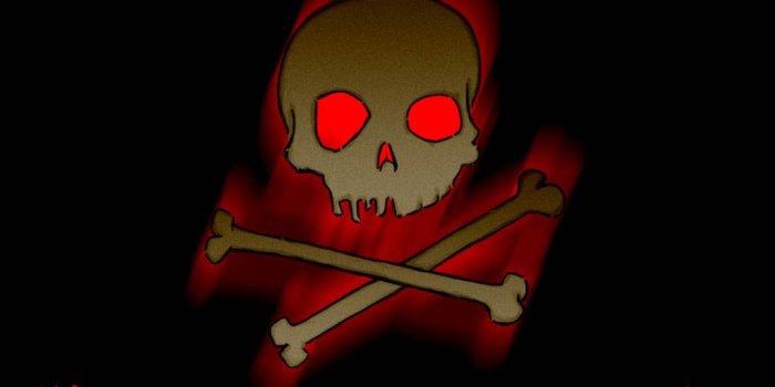 1024x768 Disco: Emo skull Wallpaper