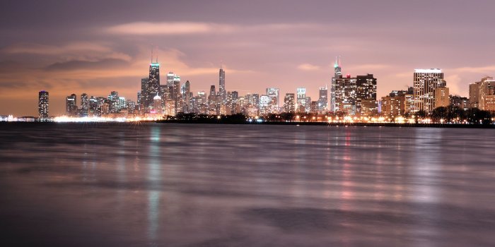 3840x2400 Chicago Skyline Ultra HD Desktop Background Wallpaper for 4K UHD