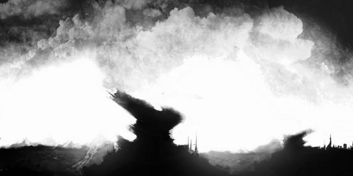 1244x700 Dark surreal black white sky clouds wallpaper | 1920x1080 | 45139