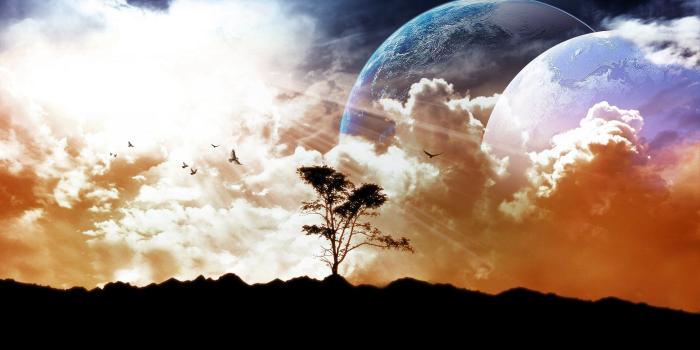 1920x1080 outer space, planets, surreal :: Wallpapers