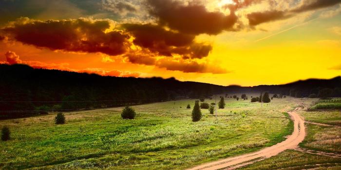 2560x1600 Mood Sky, Art, Sunrises, Sunset, Field, Sunrise Wallpapers