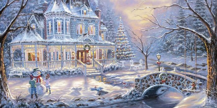2880x1800 victorian christmas - Google Search | Christmas paintings, Winter