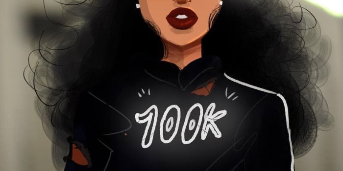 1053x1280 20+ New For Swag Black Girl Drawing Wallpaper