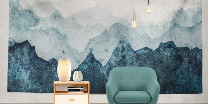 1024x1024 Amazon.com: MAYPIE Misty Mountain Tapestry Tie Dye Home Decor Dope